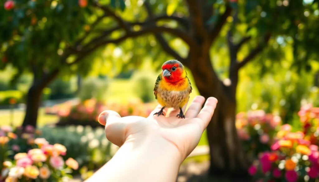 Soñar con pájaro en la mano: significado y revelaciones