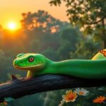 Soñar con serpiente verde: significado y simbolismo