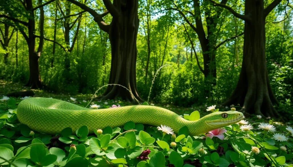 Soñar con una serpiente tranquila: significado y análisis